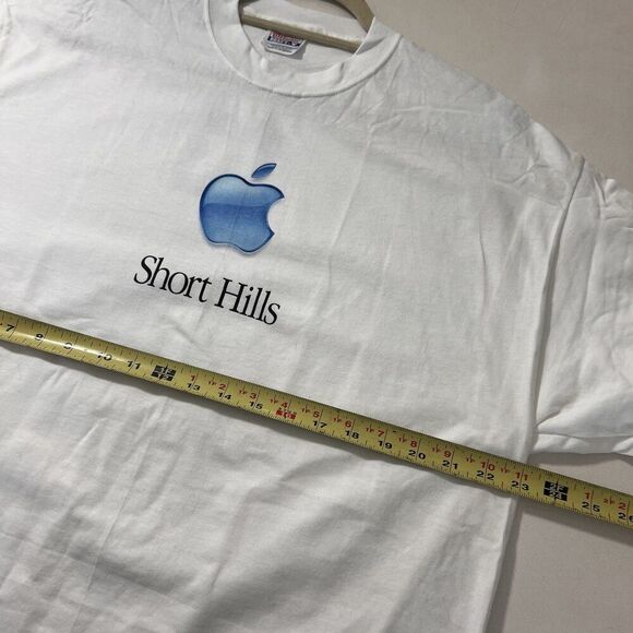 Vintage 00s Apple Promo T-shirt Mens XL Short Hills Shop Different Computer Tech - Picture 4 of 6